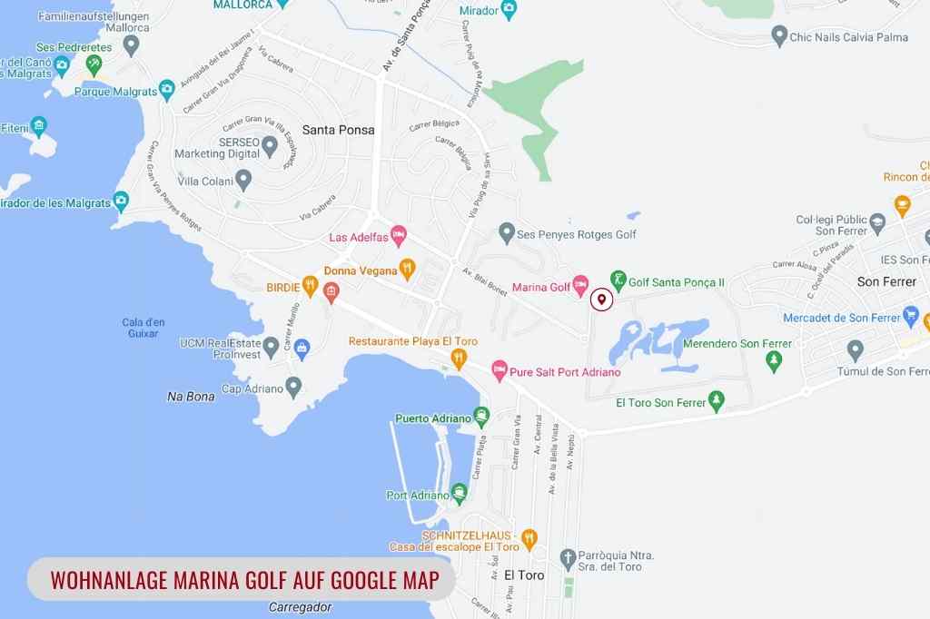 Wohnanlage Marina Golf auf Google Map