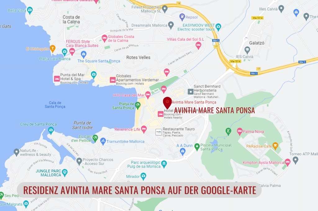 Residenz Avintia Mare Santa Ponsa auf der Google-Karte