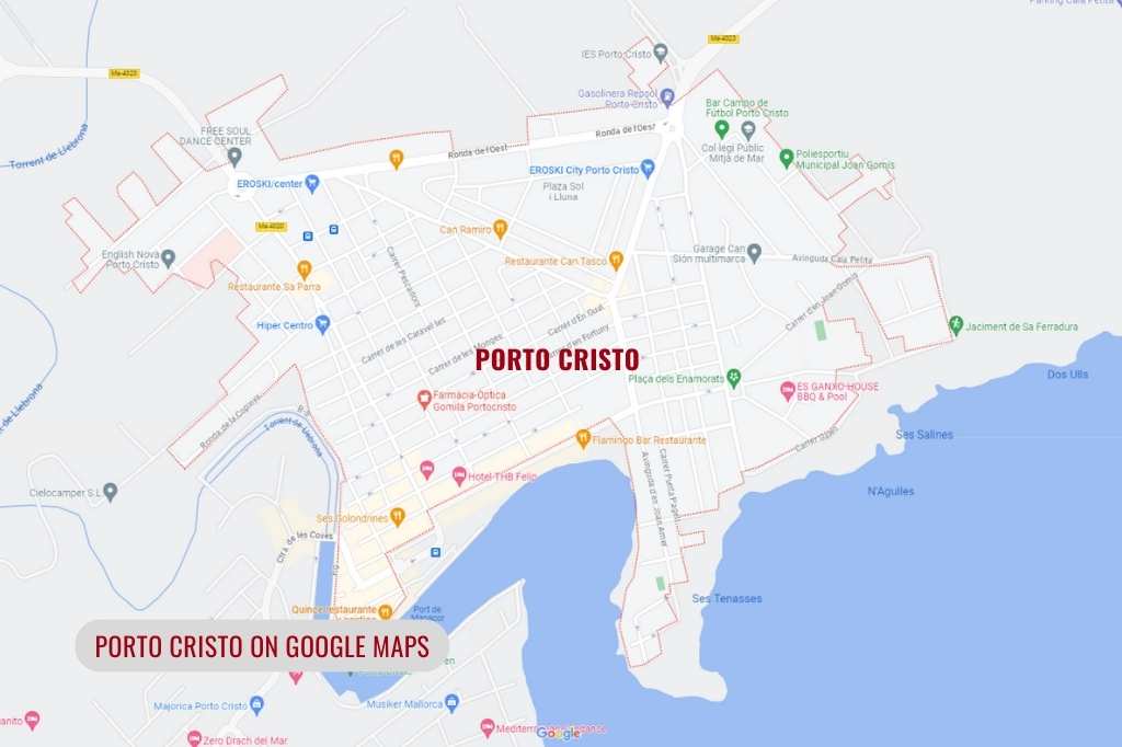 Porto Cristo on Google Maps