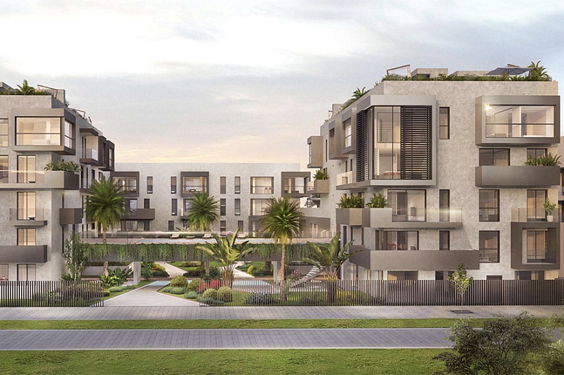Neue Wohnung in einem modernen Komplex mit Garten und Swimmingpool im Zentrum von Palma