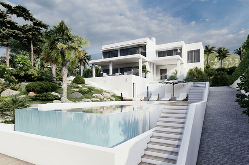 Extravagante moderne Villa mit Meerblick in Santa Ponsa