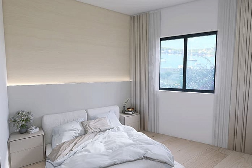 Komplett renovierte Wohnung mit Panoramablick auf das Meer in Santa Ponsa