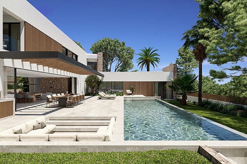 Neue moderne Luxusvilla in erstklassiger Lage in Nova Santa Ponsa