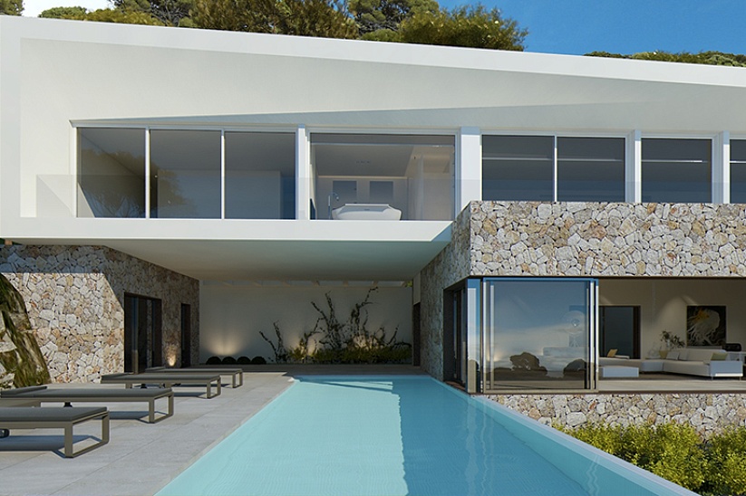 Fantastische Villa mit teilweisem Meerblick im Bau in Sol de Mallorca