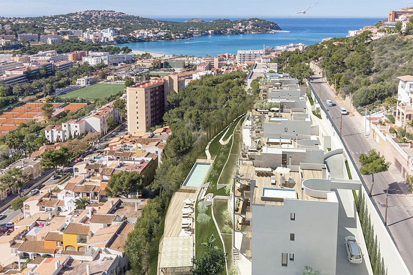 Neues Penthouse mit Panoramablick in Santa Ponsa