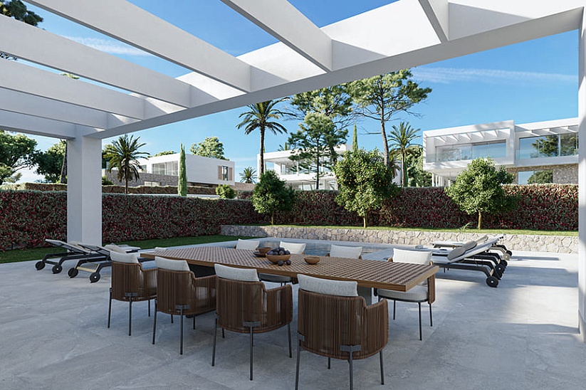 Neue moderne Villa mit Meerblick in erstklassiger Lage in Sol de Mallorca