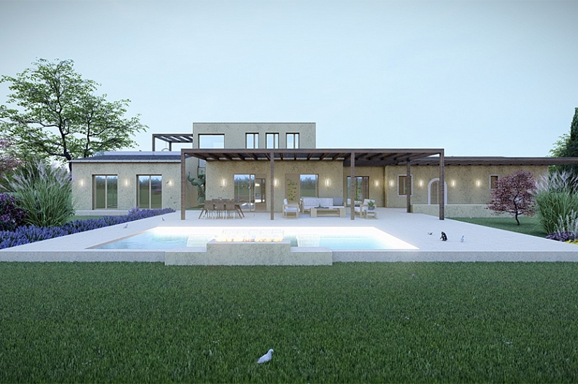 Luxuriöse moderne Villa im Bau in Campos