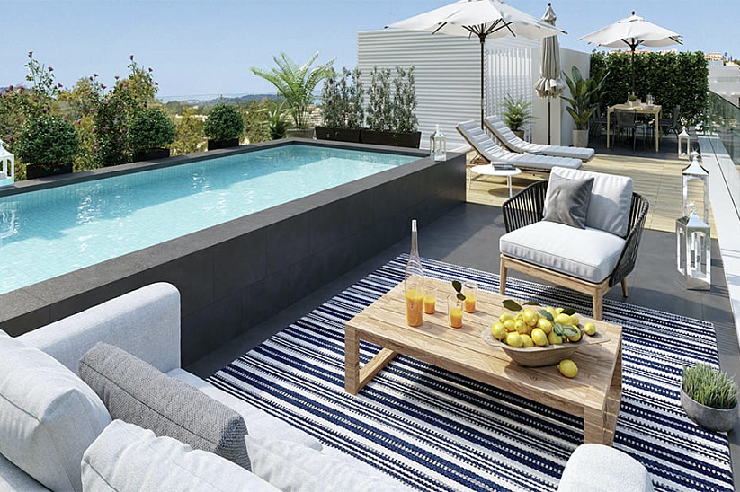 Beeindruckendes Penthouse mit Swimmingpool in einer neuen Anlage in Santa Ponsa