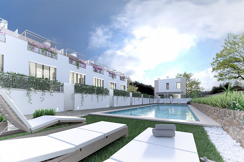Neue Residenz mit modernen Stadthäusern in Port Andratx