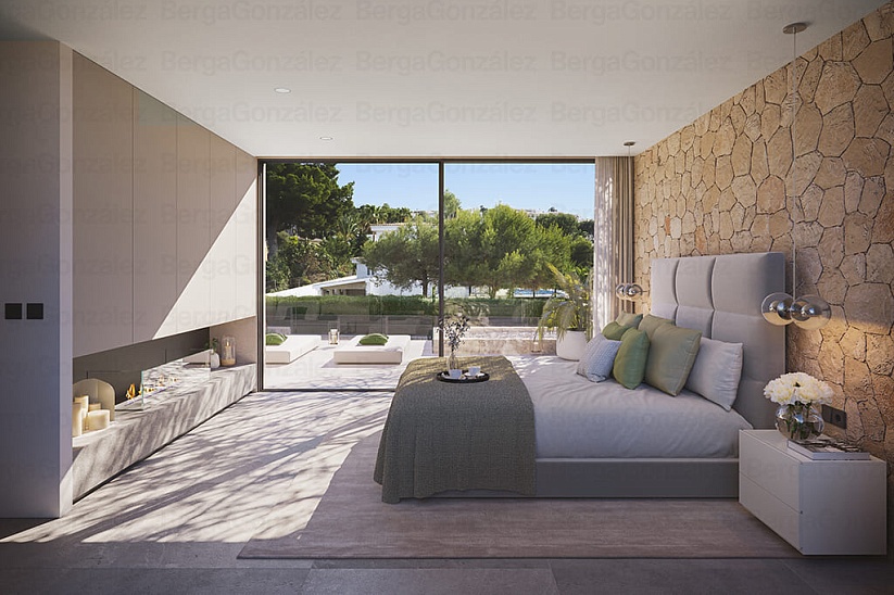 Neue moderne Villa im Bau in Santa Ponsa