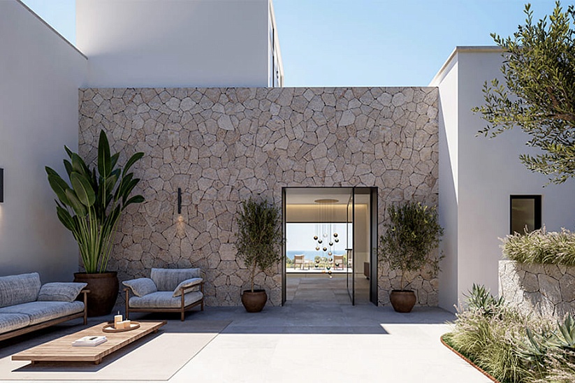Neue moderne Villa mit atemberaubendem Meerblick in Camp de Mar