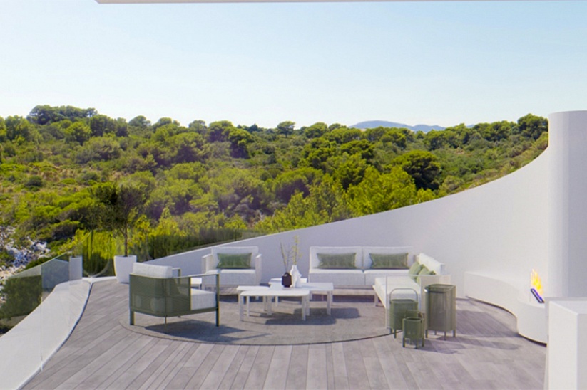 Elegante moderne Villa mit fantastischem Meerblick in Porto Cristo