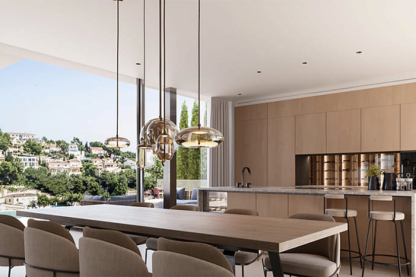 Luxuriöse neue moderne Villa in Costa den Blanes