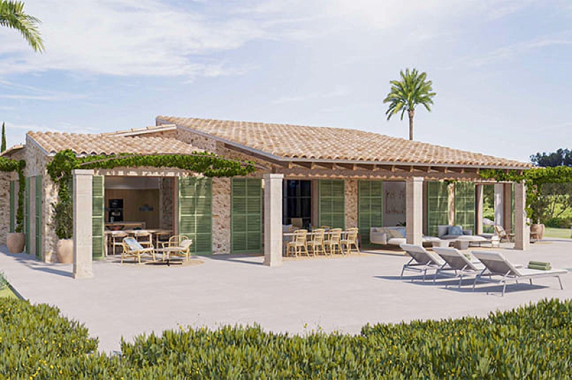 Luxusanwesen mit neuer Villa und Weinbergen in Sencelles