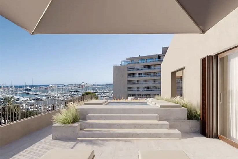Geräumiges Apartment in einer exklusiven Neubauanlage im Hafen von Palma