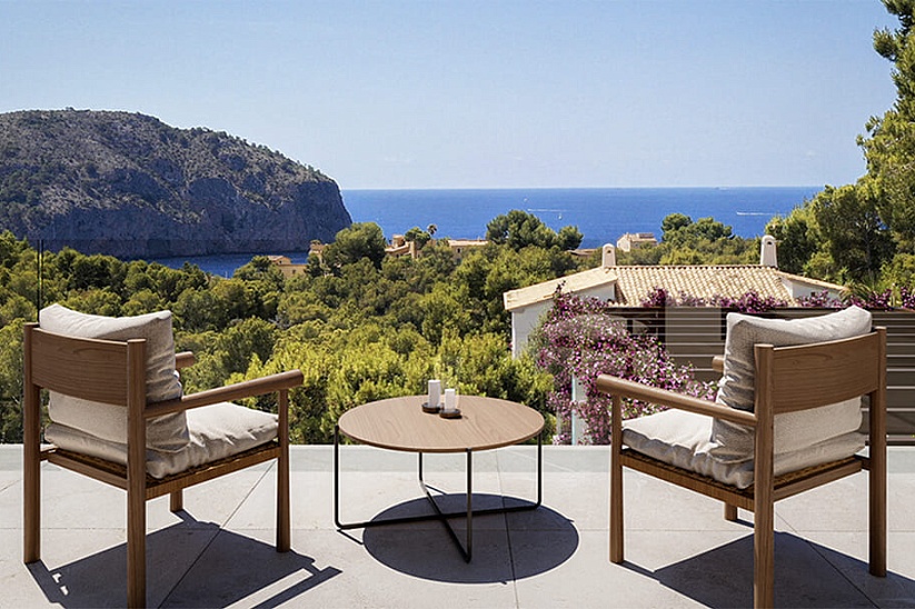 Neue moderne Villa mit atemberaubendem Meerblick in Camp de Mar