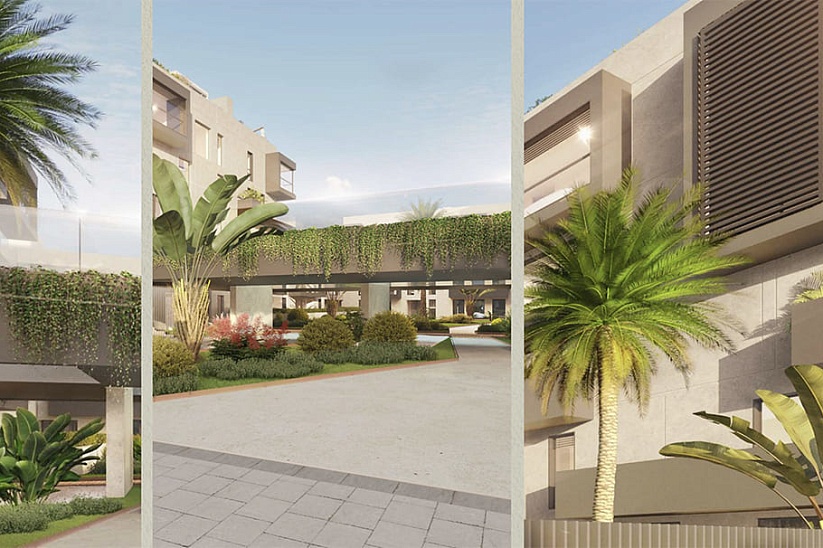 Neues Penthouse in einem modernen Komplex mit Garten und Swimmingpool im Zentrum von Palma