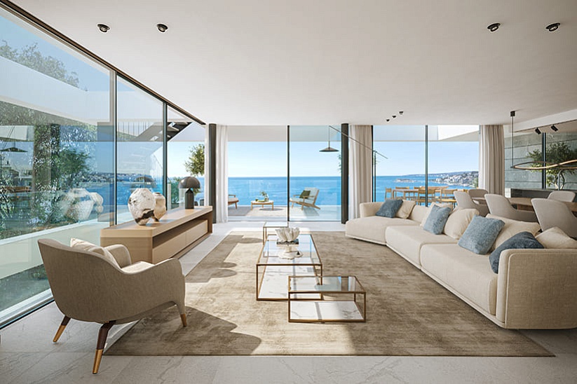 Luxusapartment mit Panoramablick auf das Meer in Cala Mayor