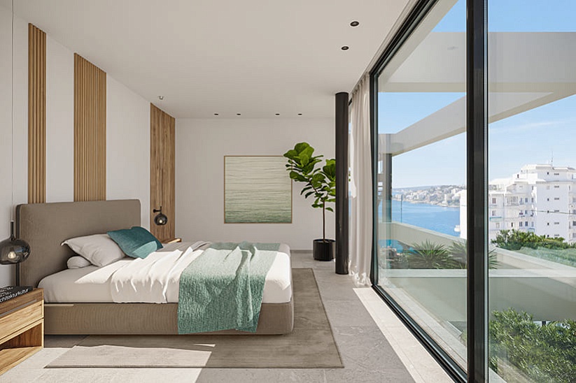 Luxusapartment mit Panoramablick auf das Meer in Cala Mayor