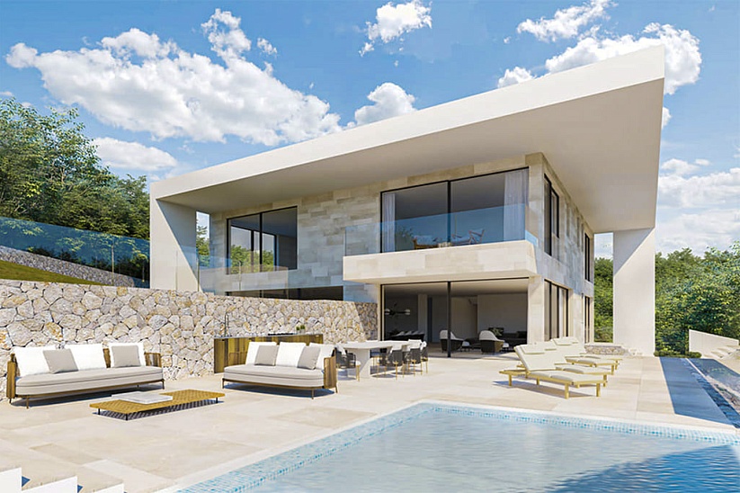 Schöne neue Villa moderner Stil Stil in Son Vida