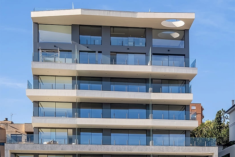 Luxuriöses Luxusapartment mit Panoramablick auf das Meer in einem Elitekomplex am Paseo Maritimo, Palma