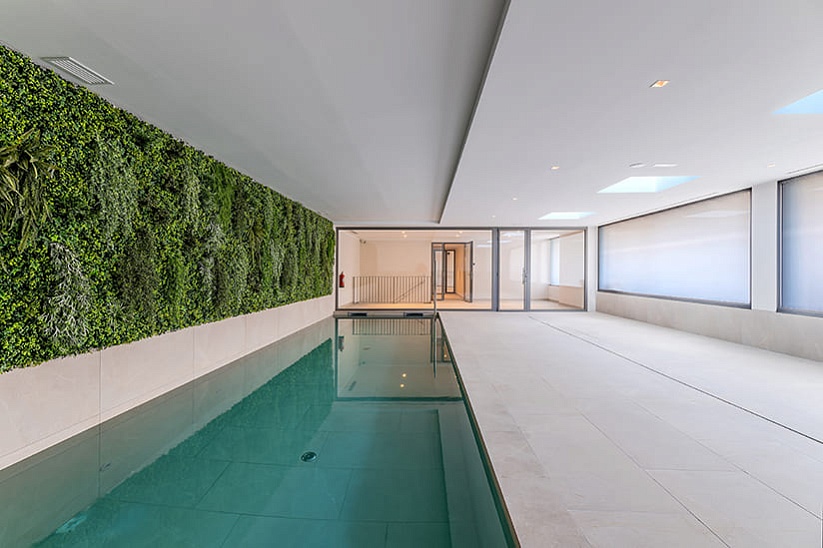 Luxusapartment mit Panoramablick auf das Meer in einem Elitekomplex am Paseo Maritimo, Palma