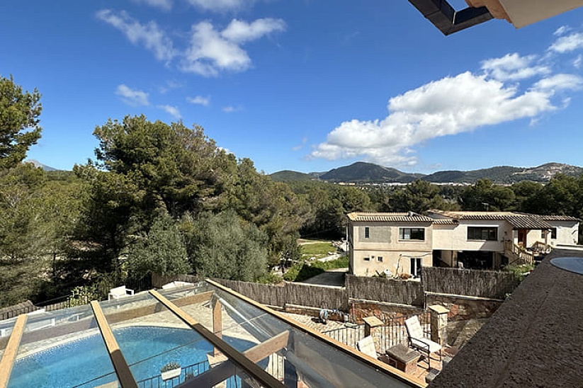 Familienvilla mit Panoramablick auf die Berge in Costa de la Calma