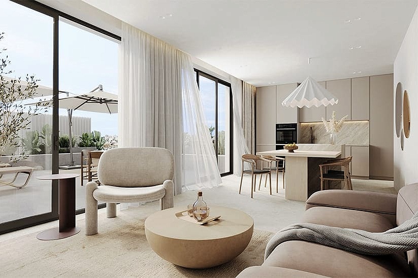 Neue Wohnung in einem modernen Komplex mit Garten und Swimmingpool im Zentrum von Palma