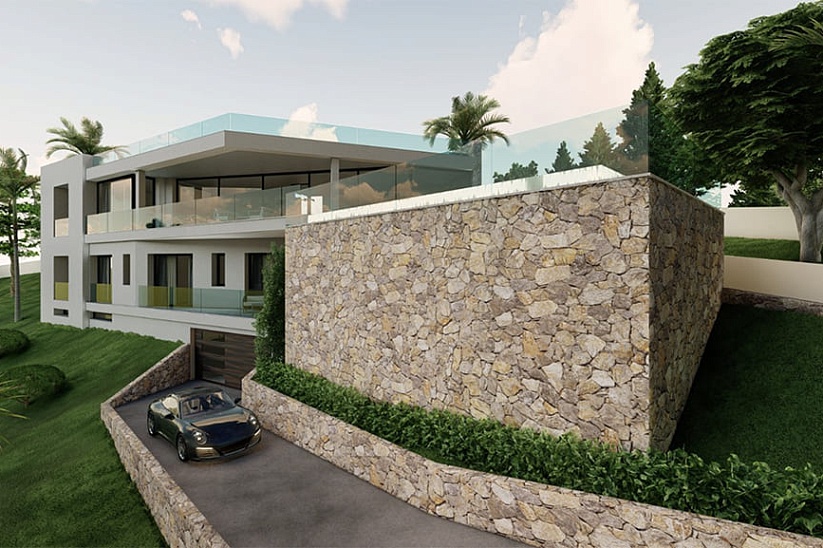 Beeindruckende neue Villa mit Meerblick in Costa d'en Blanes